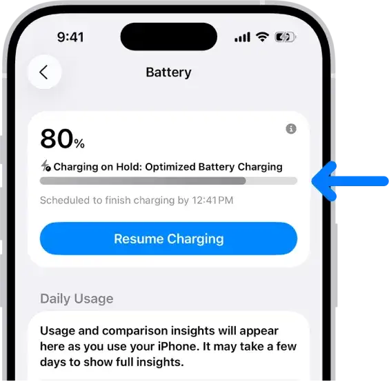 iPhone zoptymalizowane ładowanie ustawienia