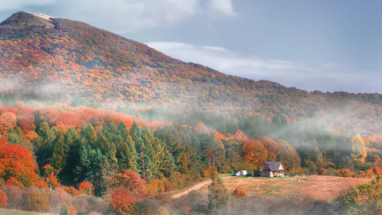 Jesienne kolory Bieszczady Beskidy