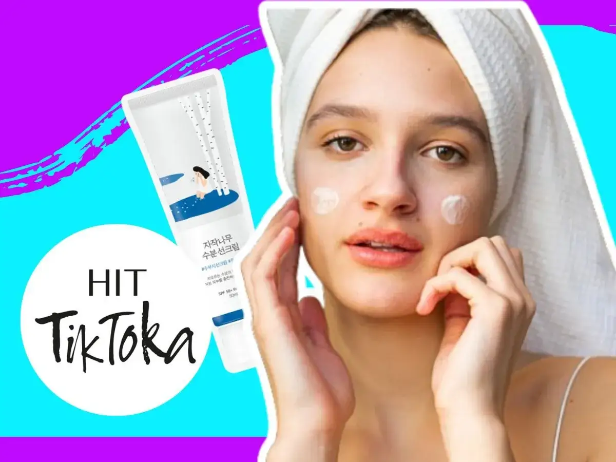 Krem z filtrem SPF 50+ z ekstraktem z brzozy, hit TikToka. Idealny do cery potrzebującej nawilżenia.