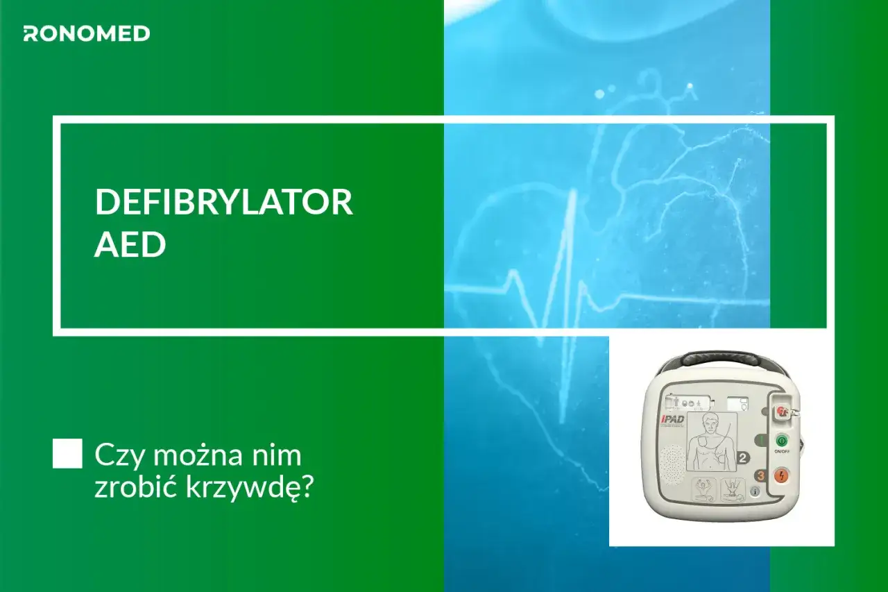 Defibrylator AED. Czy można nim zrobić krzywdę? Grafika przedstawia EKG, które może być związane z asystolią.