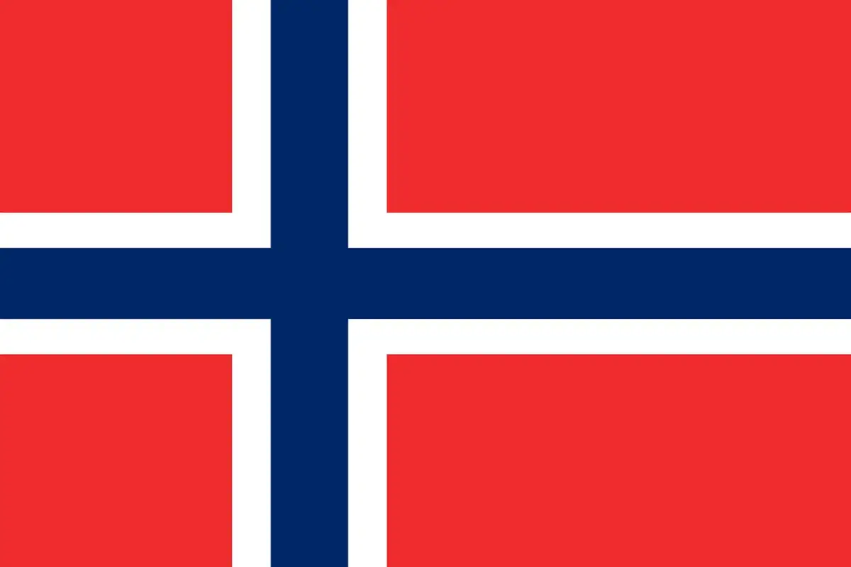 Flaga Norwegii. Idealna do prowadzenia konta walutowego w koronach norweskich.