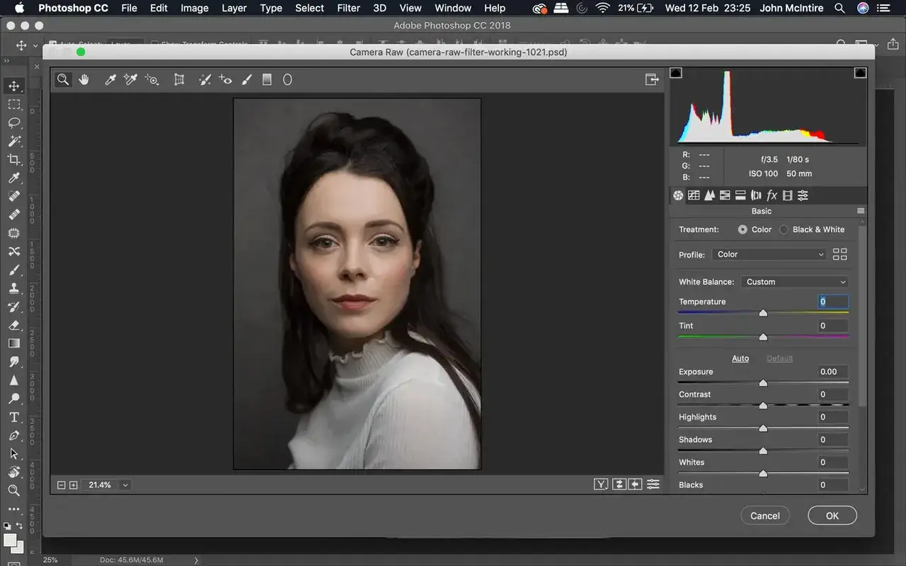 maska warstwy photoshop rozjaśnianie