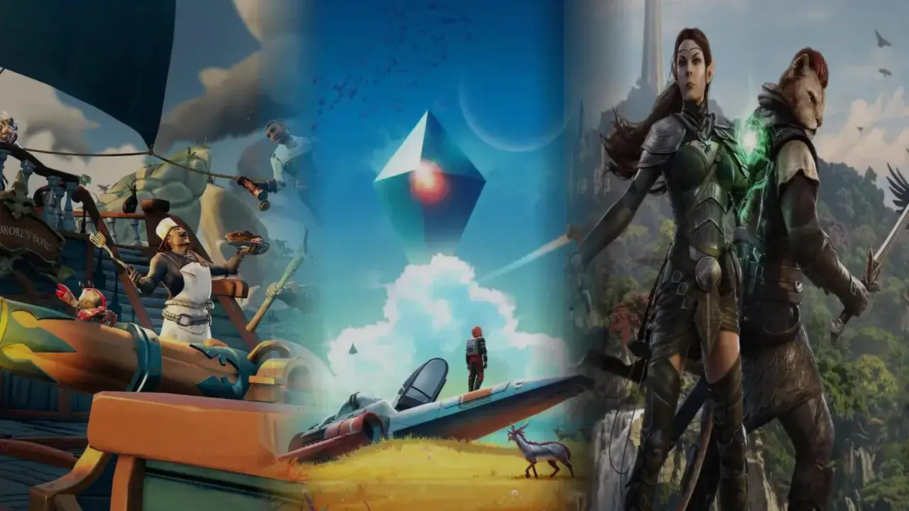 Piraten, Weltraumforscher und Fantasy-Krieger in epischen open world games PS5.
