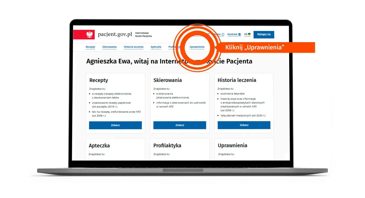 Internetowe Konto Pacjenta IKP upoważnienia