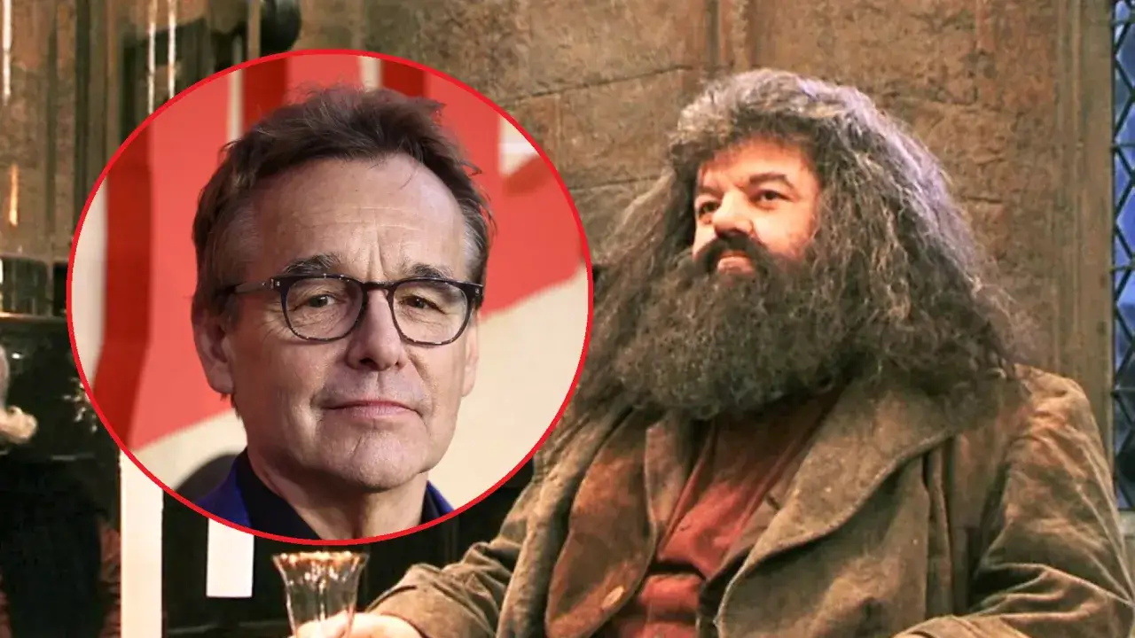 Chris Columbus, który wyreżyserował pierwsze części Harry'ego Pottera, obok Hagrida.