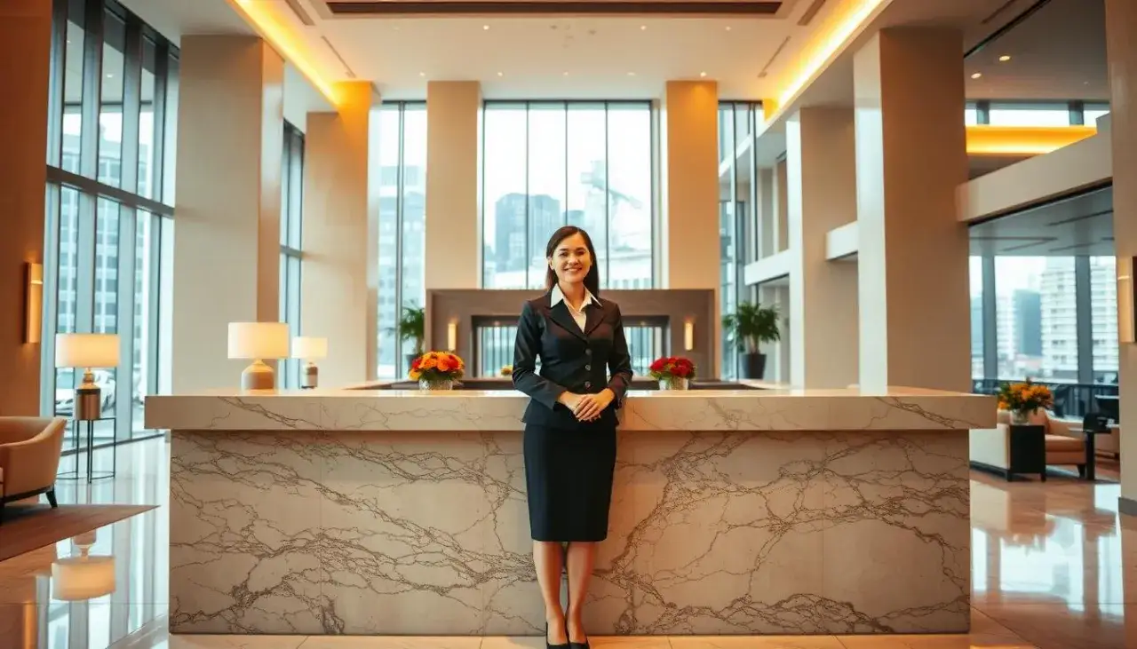 Zdjęcie Ile zarabia recepcjonistka w hotelu 5 gwiazdkowym? Zaskakujące kwoty!