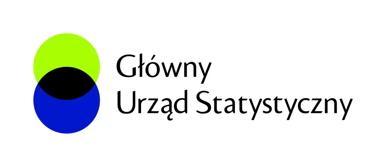 Logo Gł&oacute;wnego Urzędu Statystycznego. Dane, kt&oacute;re gromadzi, pomagają w analizie numeru REGON.