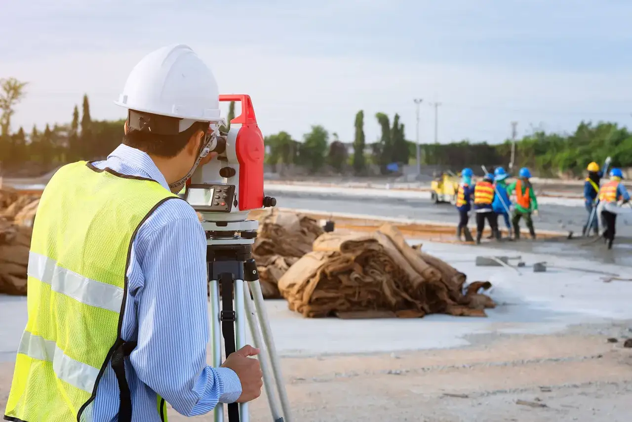 praca geodety pomiary terenowe