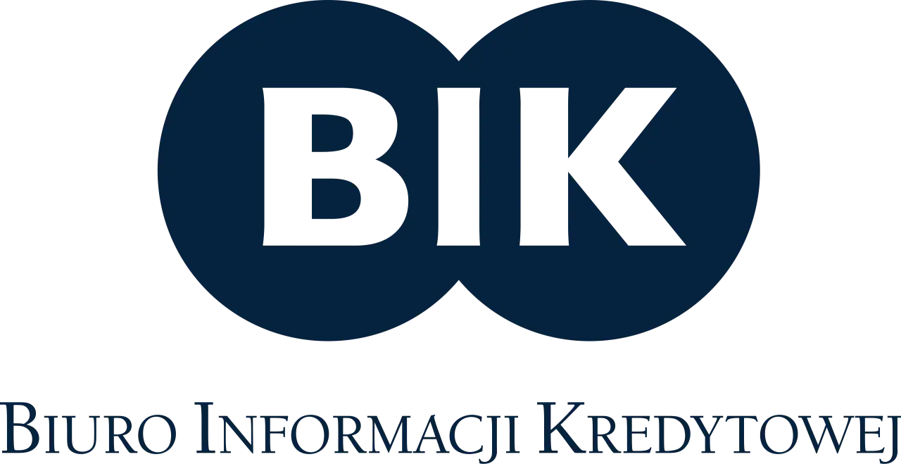 Logo BIK (Biuro Informacji Kredytowej) z napisem