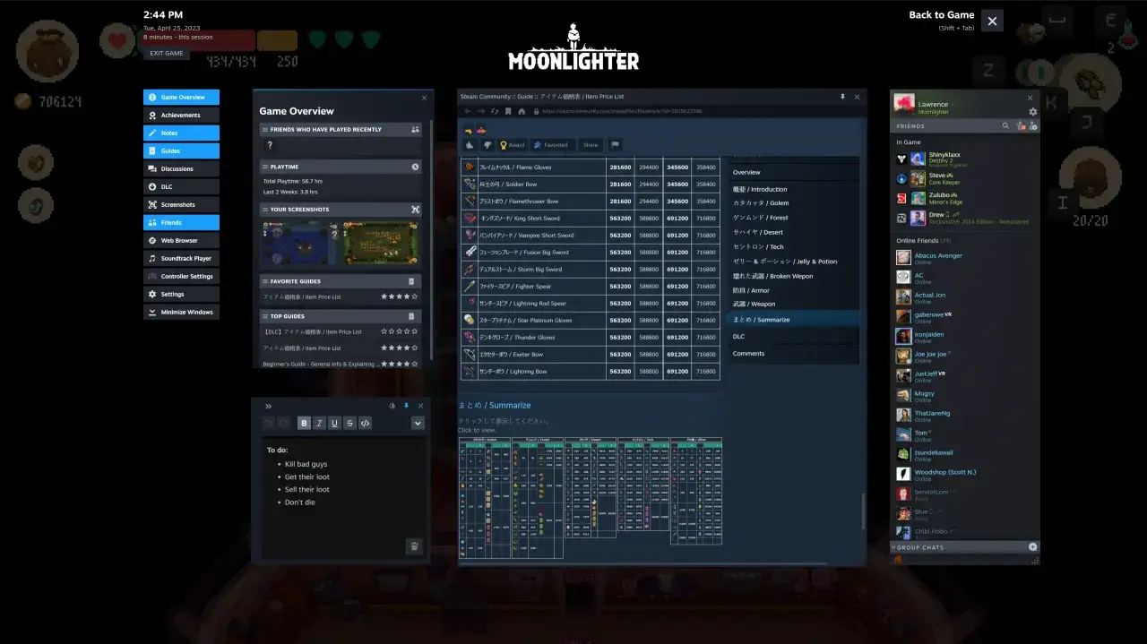Steam klient ukryte gry menu widok
