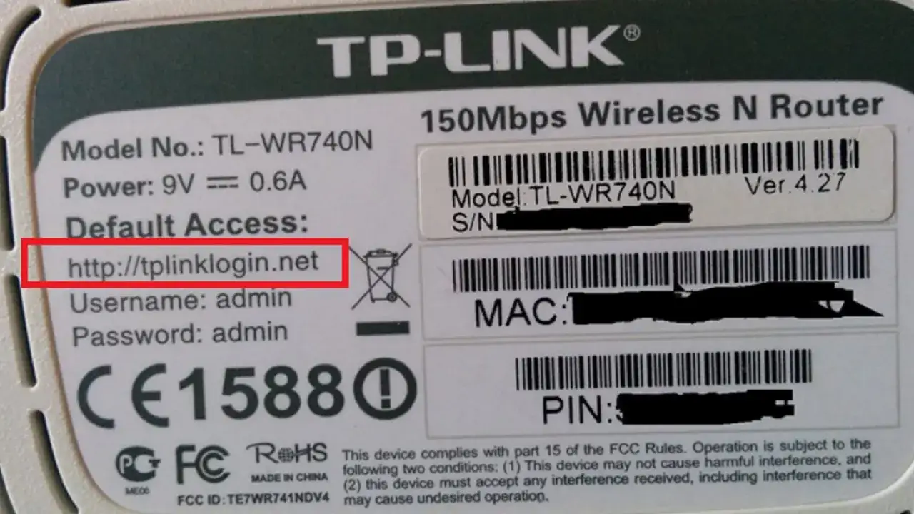 naklejka z hasłem na spodzie routera wifi