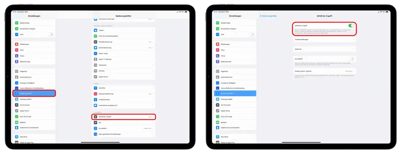 iPad Einstellungen Wo ist? deaktivieren Schritt-f&uuml;r-Schritt