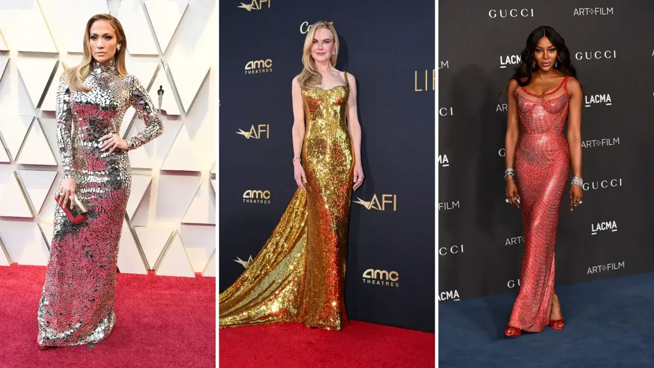 Jennifer Lopez, Nicole Kidman i Naomi Campbell w olśniewających kreacjach na czerwonym dywanie. Styl hollywood impreza w pełnej krasie.