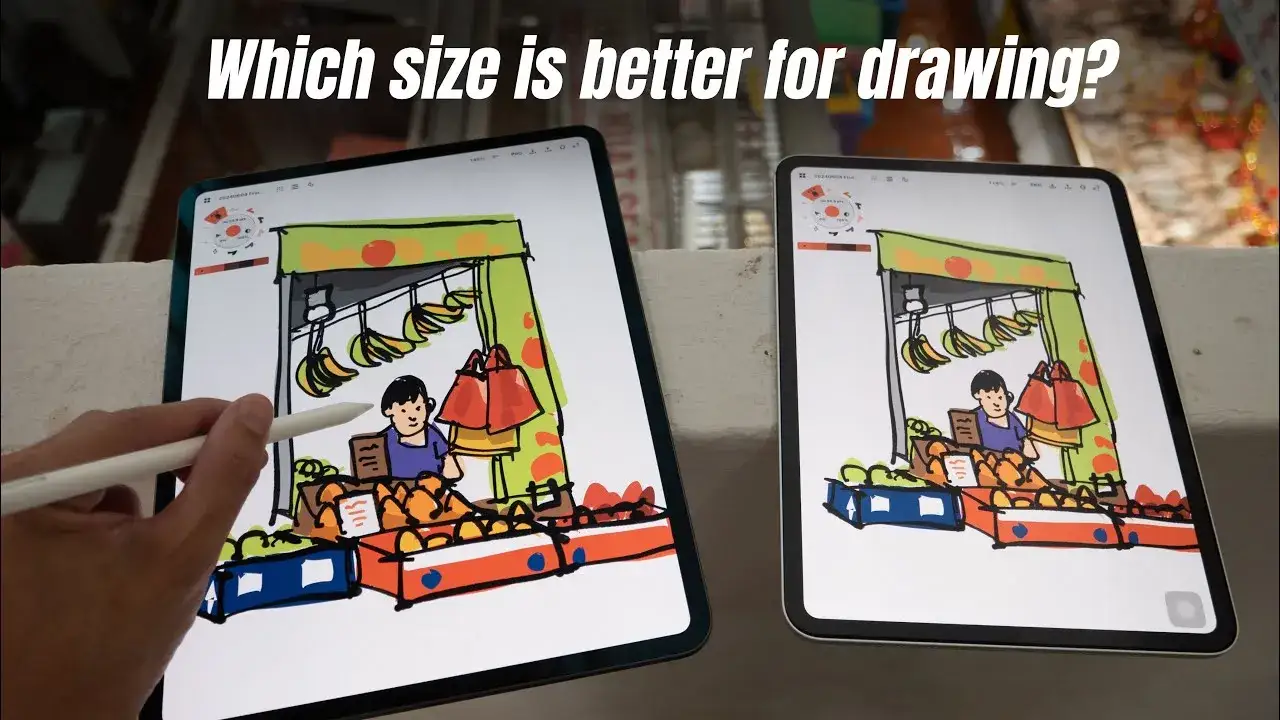 iPad Pro 11 Zoll vs 13 Zoll zeichnen