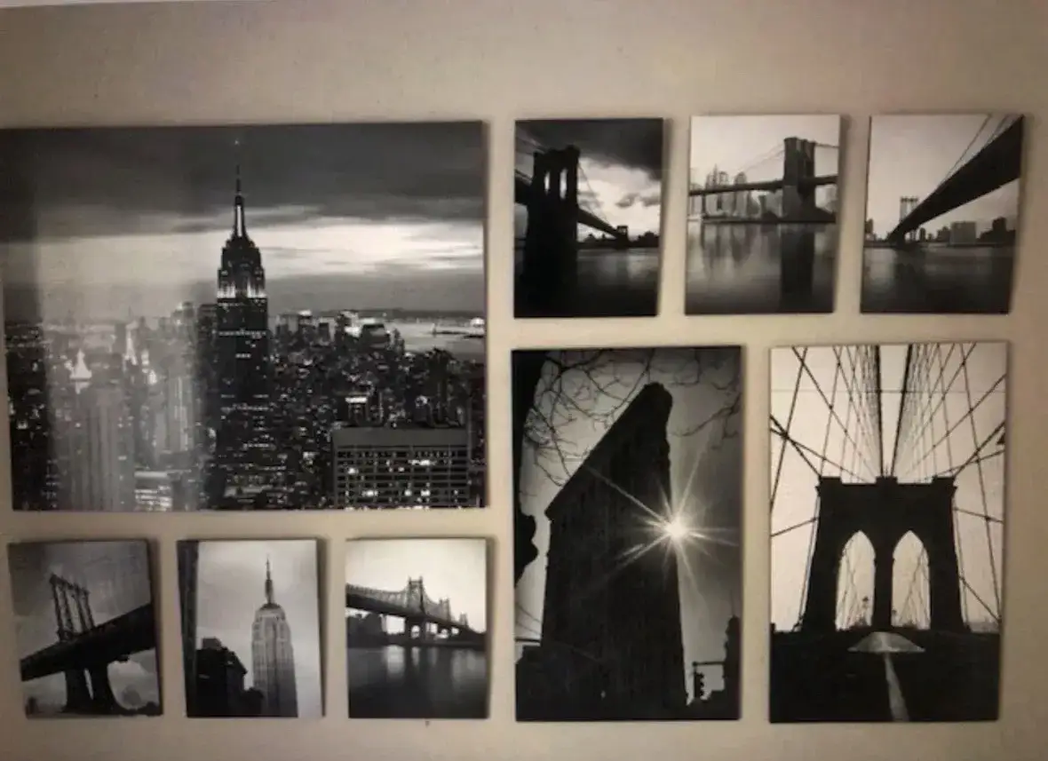 Collage aus IKEA Bildern mit verschiedenen Stilen Natur abstrakt Stadt Fotografie