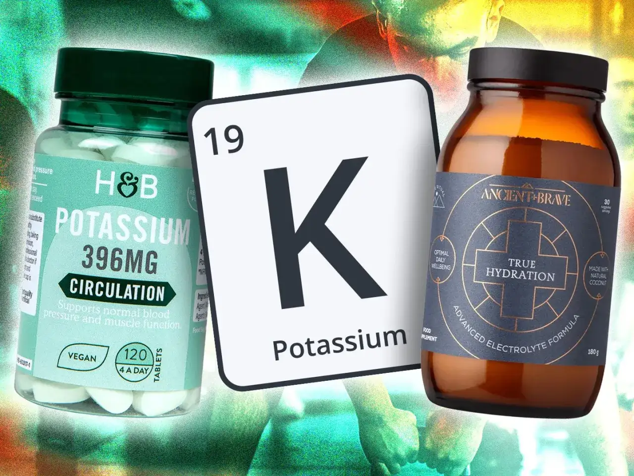 Suplementy potasu, symbol K. Kiedy brać potas? Dla wsparcia krążenia i funkcji mięśni.