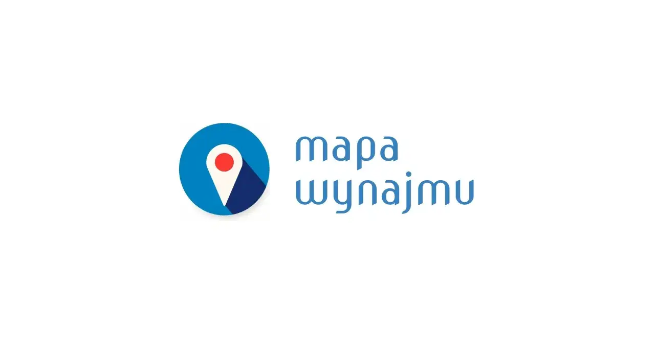 Mapa Polski z zaznaczonymi miastami i ikonami mieszkań na wynajem
