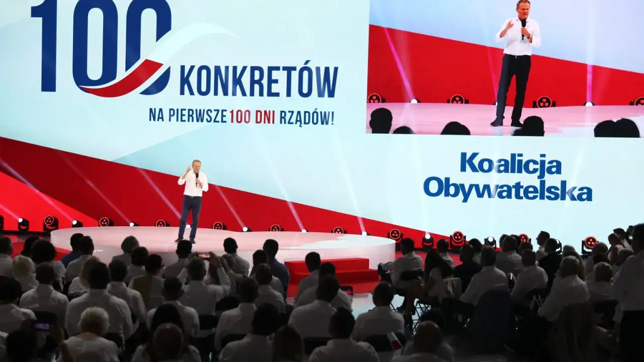 Donald Tusk prezentuje koalicja obywatelska program