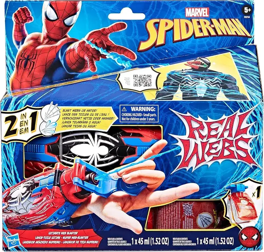 różne wyrzutnie sieci spidermana zabawki