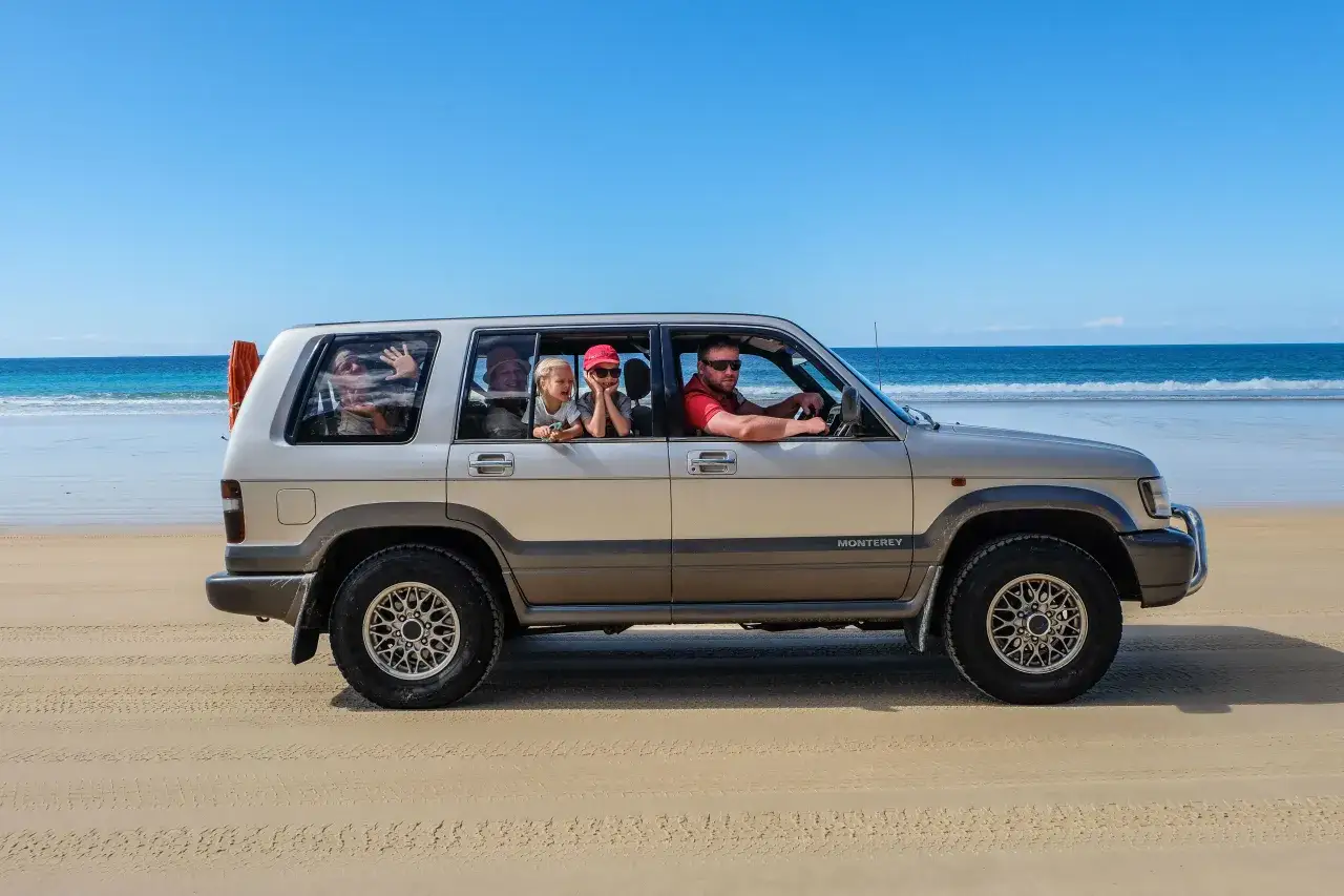 Fraser Island jezioro McKenzie 4x4