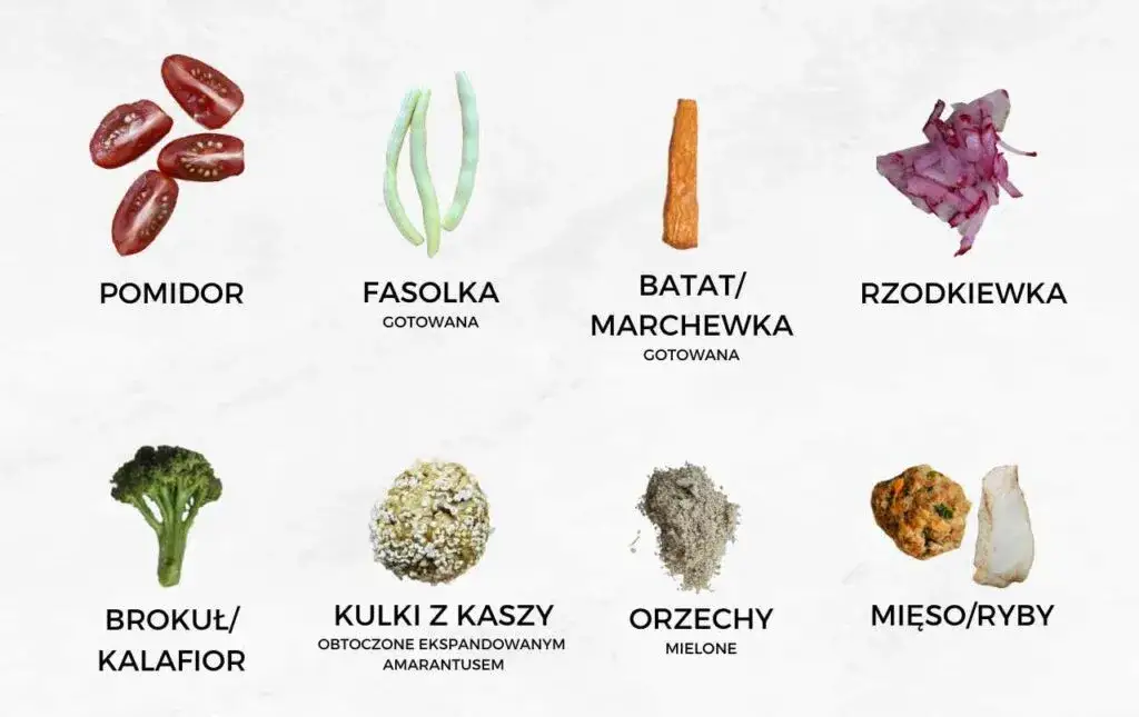 r&oacute;żnorodne warzywa dla niemowląt