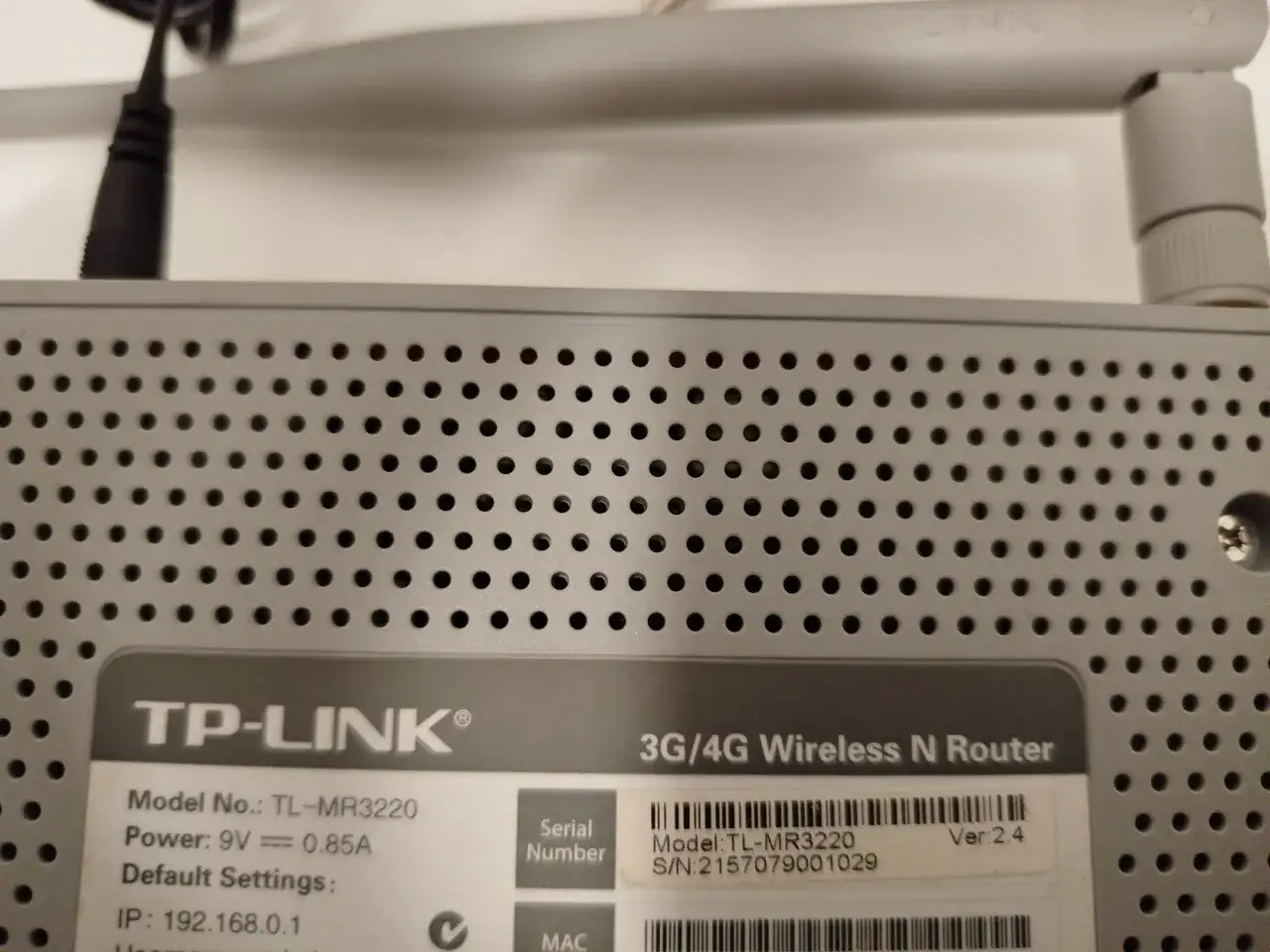 TP-Link TL-MR3220 3G 4G modem setup
