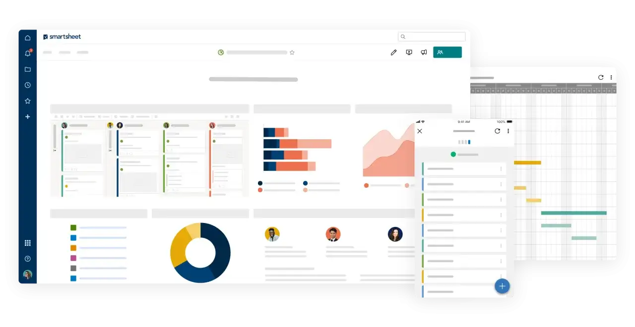 Dashboard con grafici, schede progetto e timeline. Utile per definire okr esempi e monitorare progressi.
