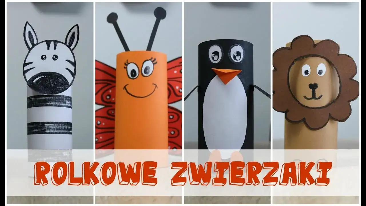 zwierzątka z rolek po papierze toaletowym
