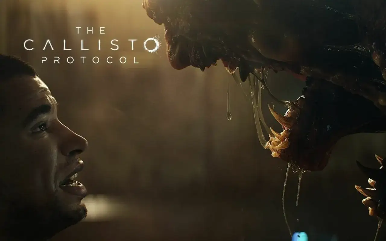 Przerażający potwór z The Callisto Protocol zbliża się do przerażonego człowieka. Poradnik pomoże Ci przetrwać.