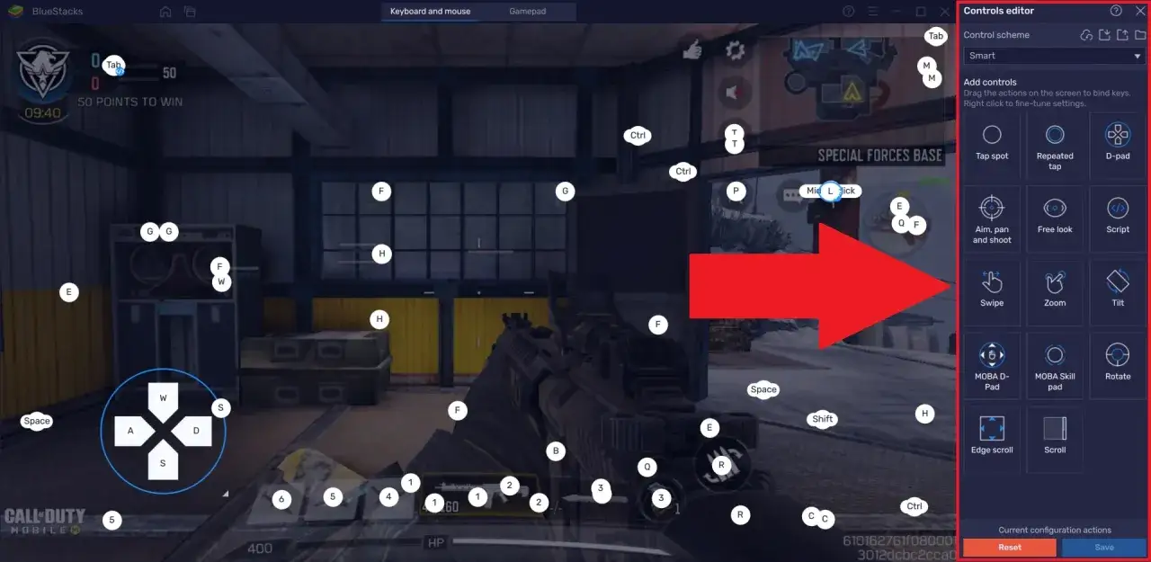 Edytor sterowania w Call of Duty Mobile PC pozwala na przypisanie klawiszy do akcji, ułatwiając grę na komputerze.