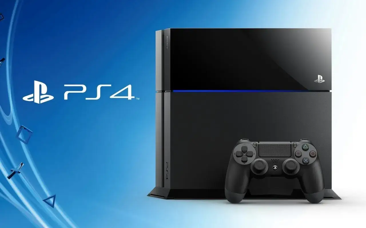 Konsola PS4 z kontrolerem. Pamiętasz, kiedy PS4 kiedy wyszło? To była rewolucja w grach!