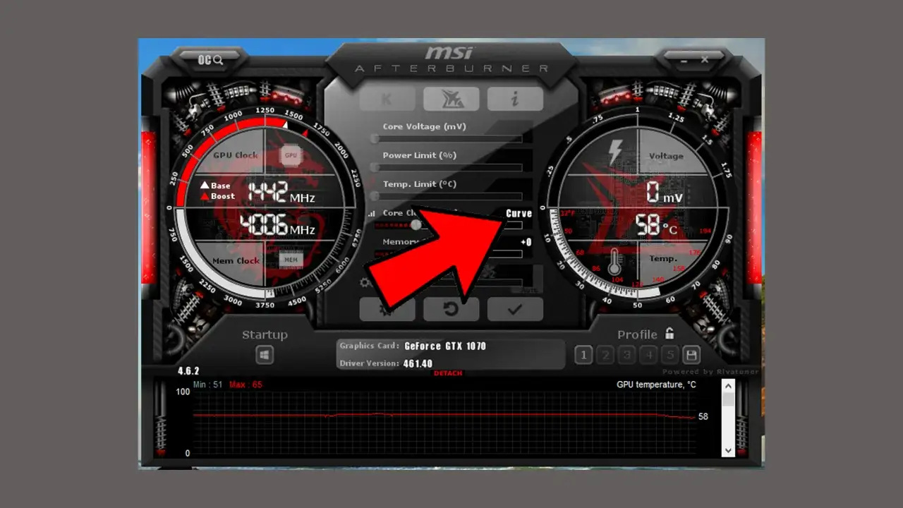 MSI Afterburner OSD screenshot w grze