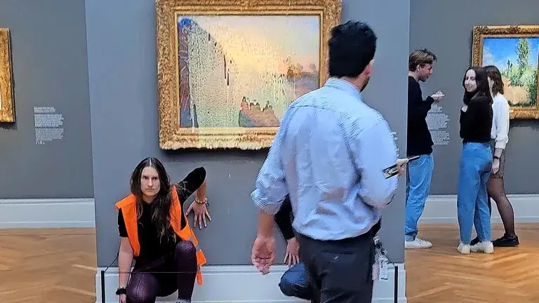 Letzte Generation Monet Kartoffelbrei Museum Barberini Potsdam