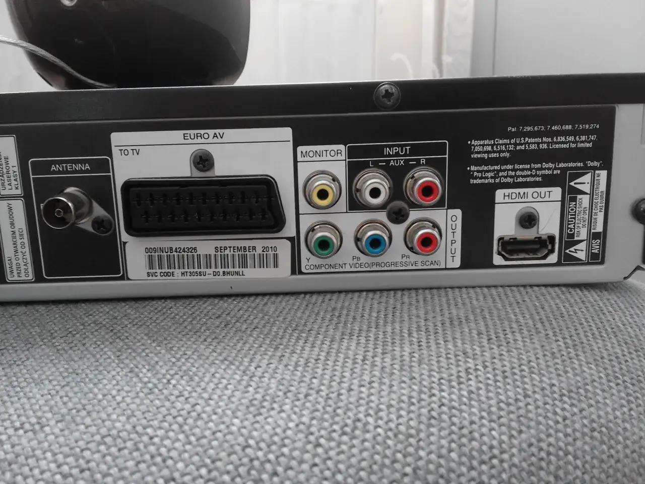 Schemat podłączenia kina domowego do TV LG HDMI ARC