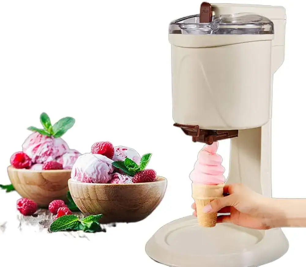 maszynka do lodów w akcji, robiąca sorbet