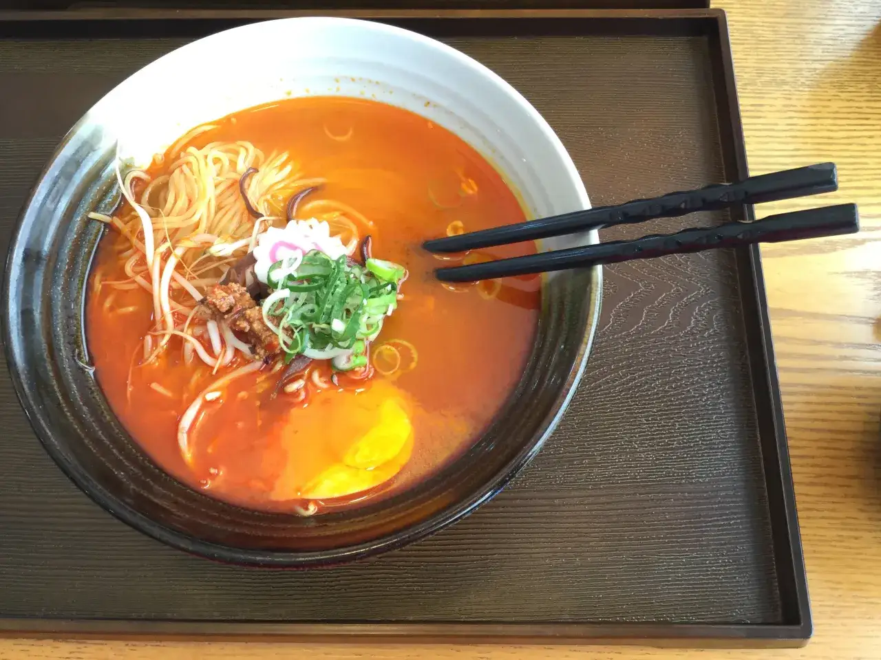 Stary japoński plakat reklamujący ramen z lat 50-tych