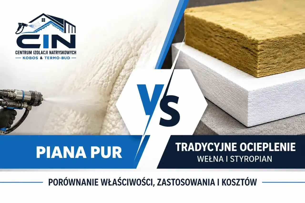 Piana pur kontra tradycyjne ocieplenie: wełna i styropian. Porównanie właściwości, zastosowania i kosztów.