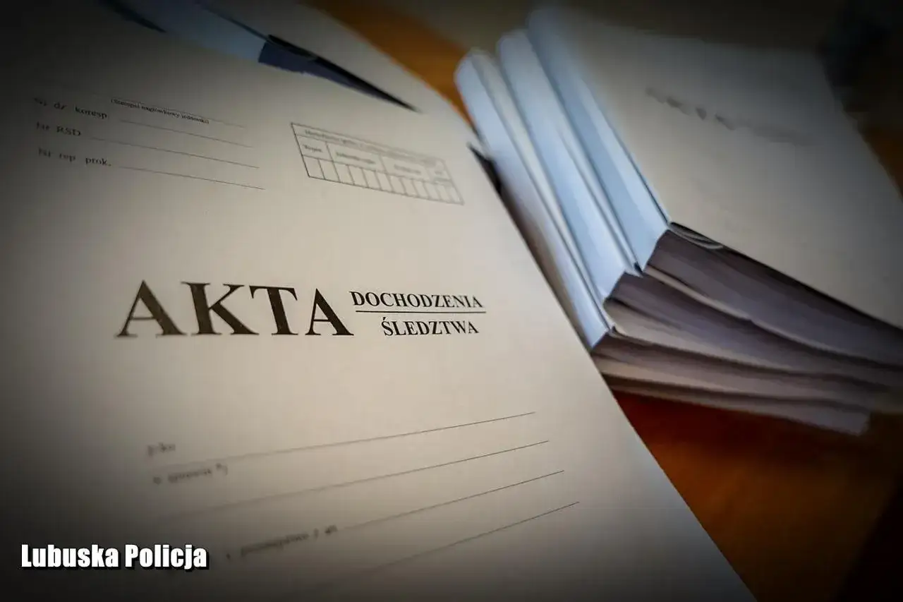 Akta dochodzenia śledztwa. Jak sprawdzić sygnaturę akt? Dokumenty Lubuskiej Policji.