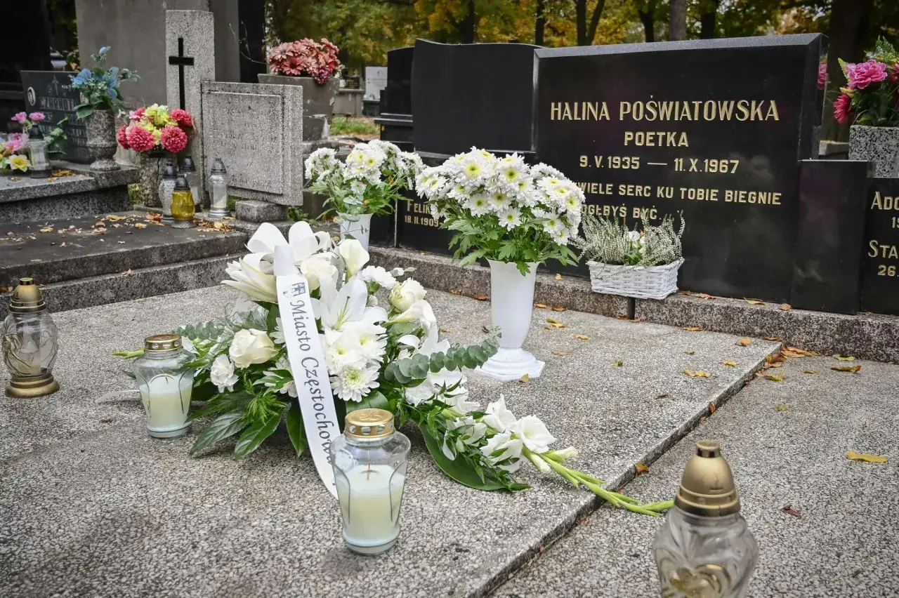 Grób Haliny Poświatowskiej Częstochowa