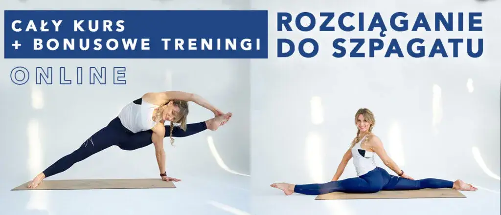 różne ćwiczenia rozciągające do szpagatu
