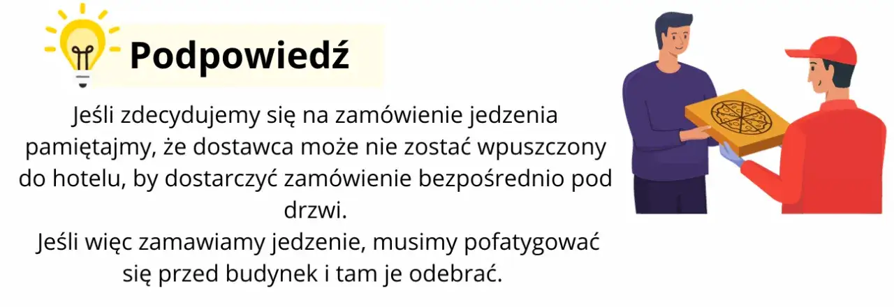 Regulamin hotelowy zasady zamawiania jedzenia