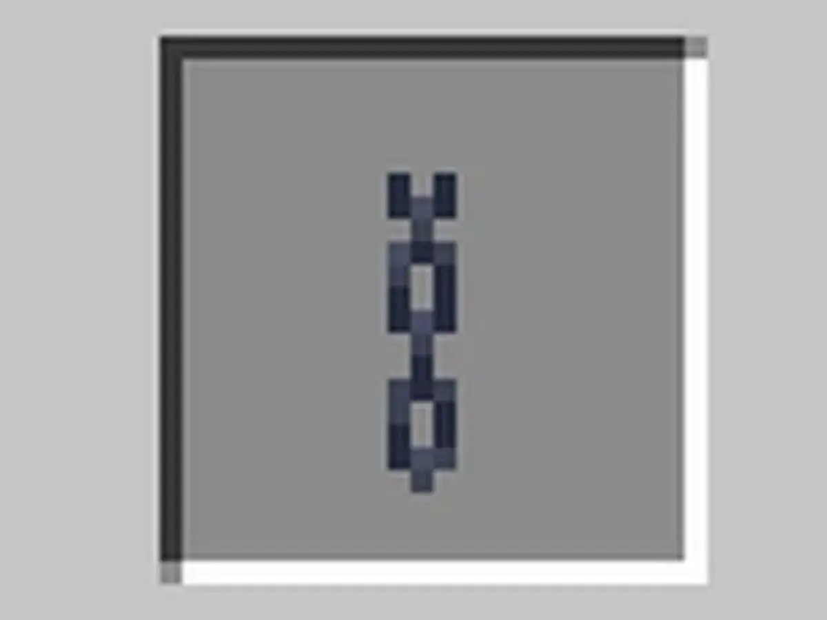 Pixelartowy łańcuch, który możesz stworzyć w grze Minecraft. Dowiedz się, jak zrobic lancuch w mc, by połączyć swoje budowle.