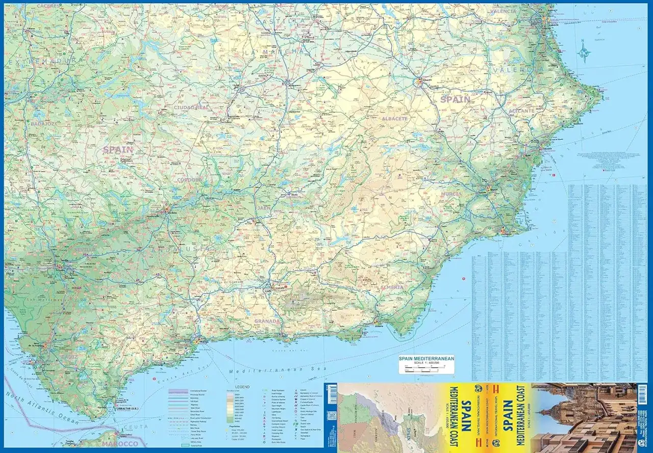 Wyspy Kanaryjskie i Baleary mapa