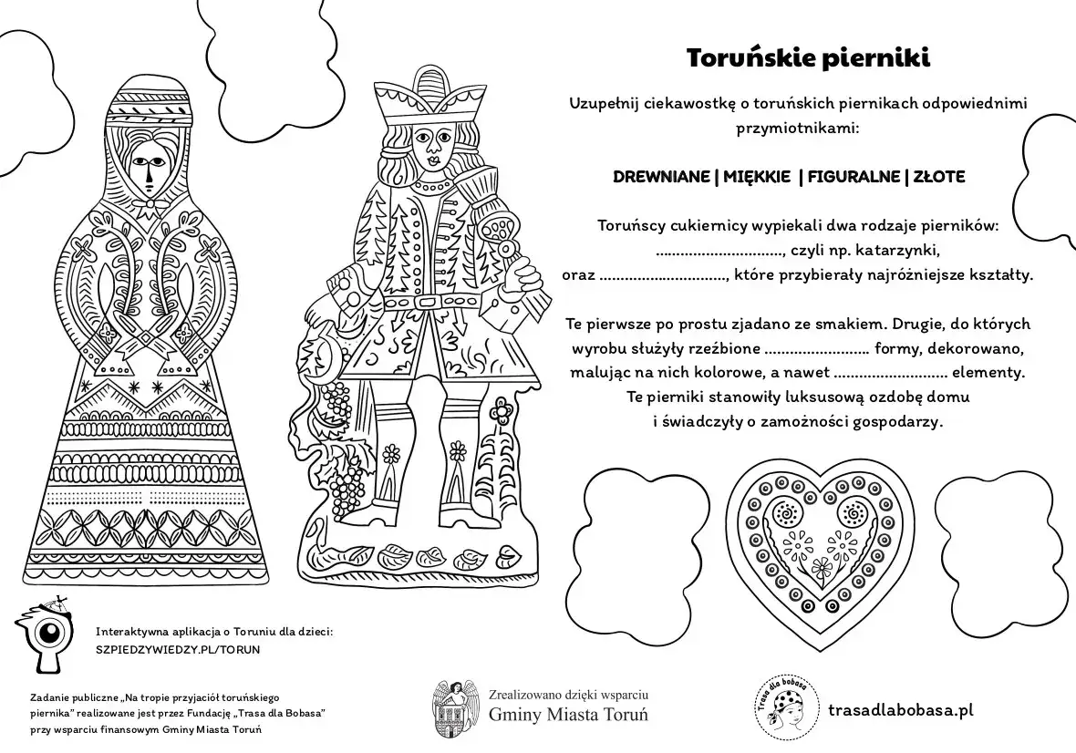 karty pracy legenda toruńskie pierniki przykłady