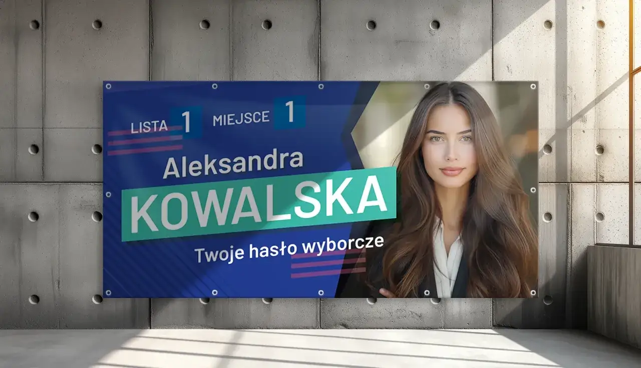 Aleksandra Kowalska, lista 1, miejsce 1. Jej kampania wyborcza opiera się na świeżych pomysłach i zaangażowaniu.