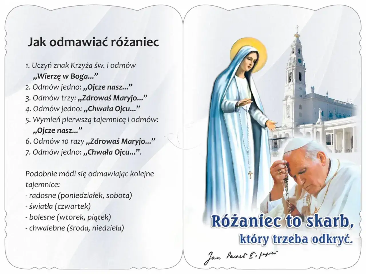 Jak odmawiać różaniec, odkrywając jego tajemnice. Poniedziałek to dzień modlitwy różańcowej.