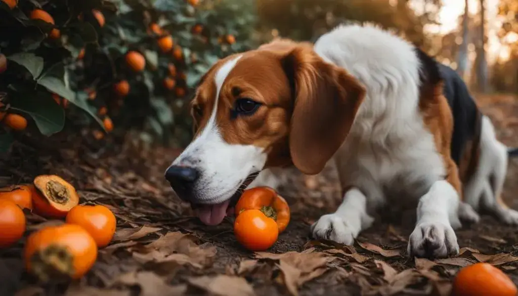 Zdjęcie Czy pies może jeść kaki? Bezpieczne sposoby na podanie owocu