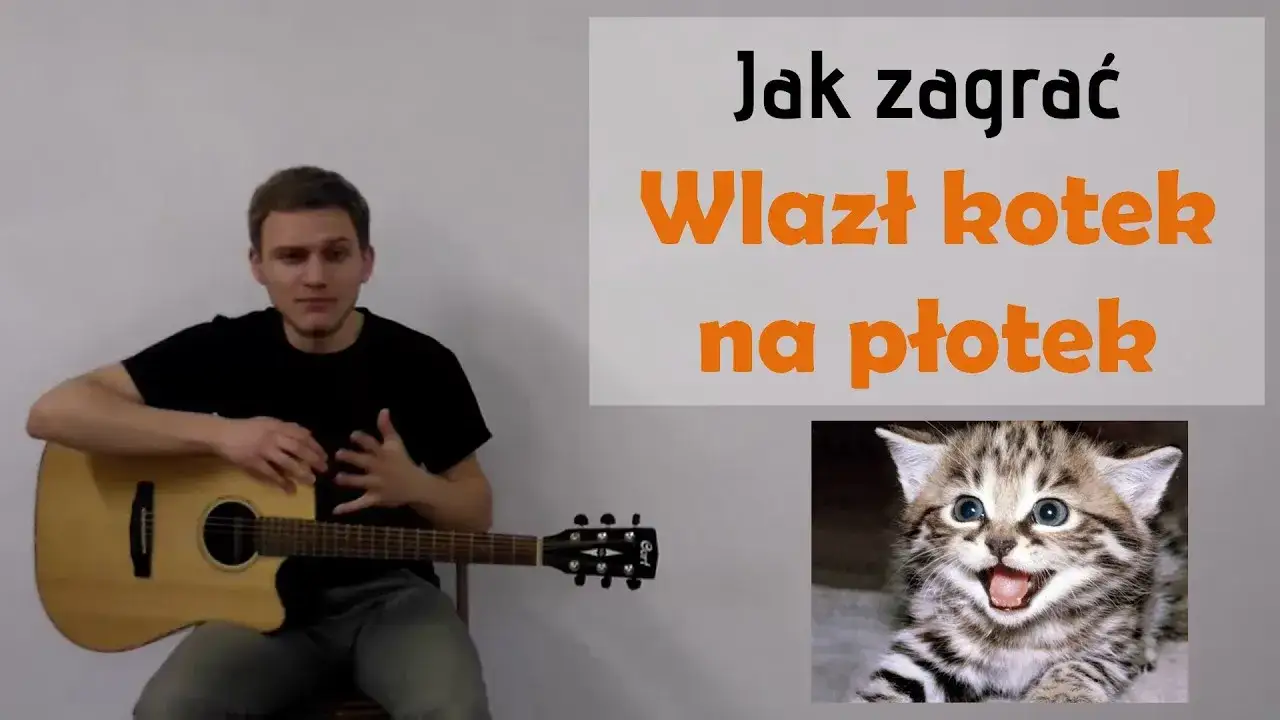 Zdjęcie Jak zagrać wlazł kotek na gitarze - proste akordy dla każdego