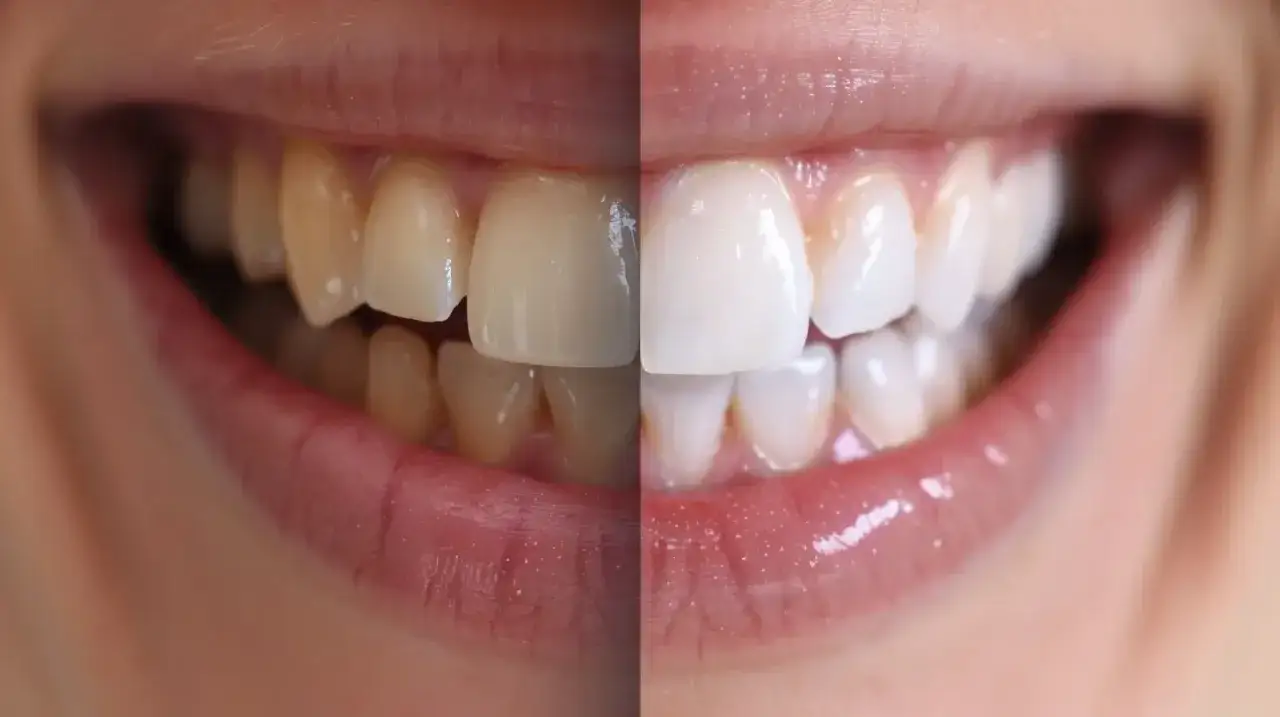 Przed i po wybielaniu zębów u dentysty. Zobacz, jak zmienił się uśmiech! Sprawdź wybielanie zębów u dentysty cena.