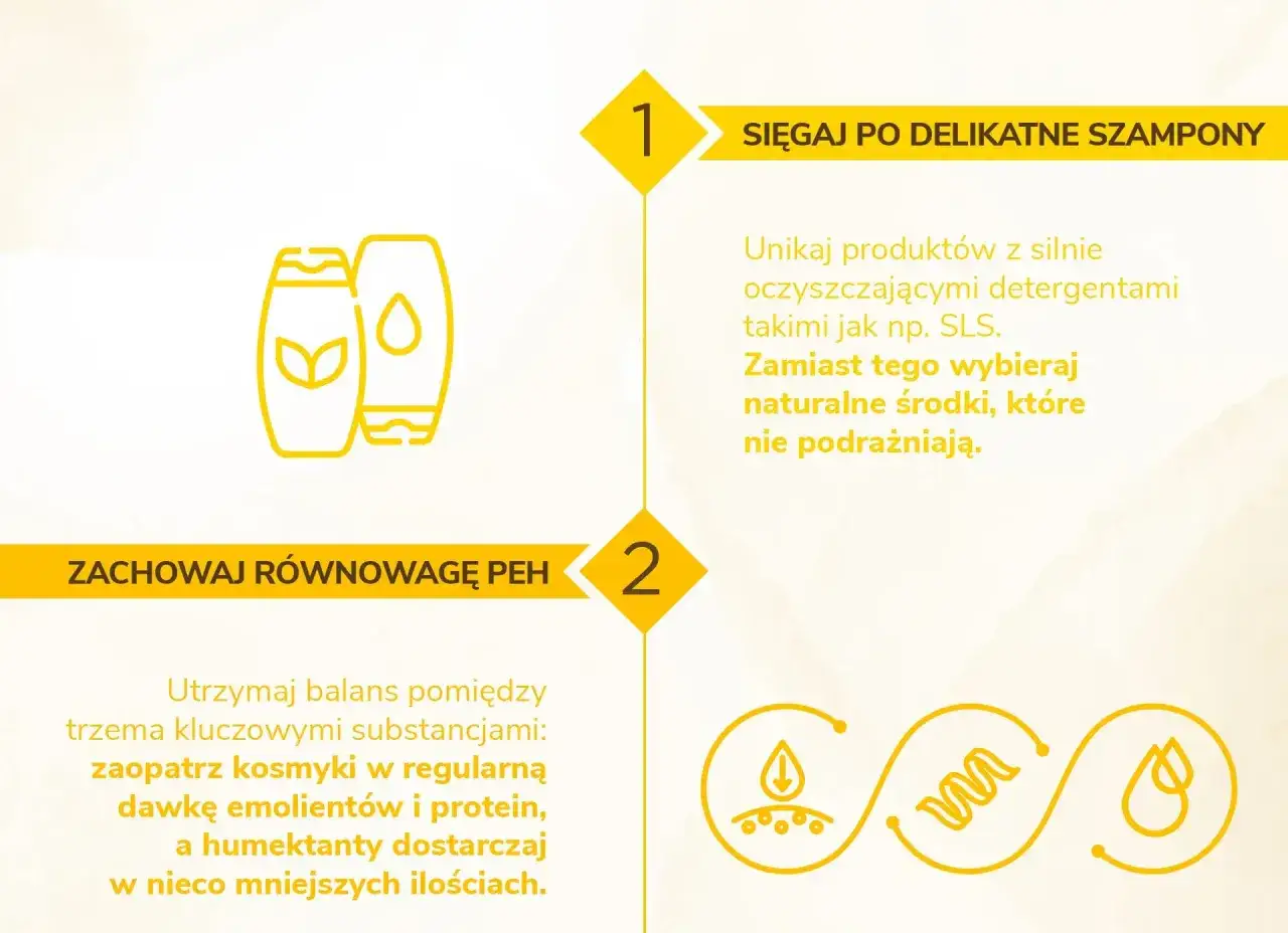 Włosy wysokoporowate jakie to? Delikatne szampony i równowaga PEH to klucz do ich pielęgnacji. Unikaj SLS, wybieraj naturalne środki.